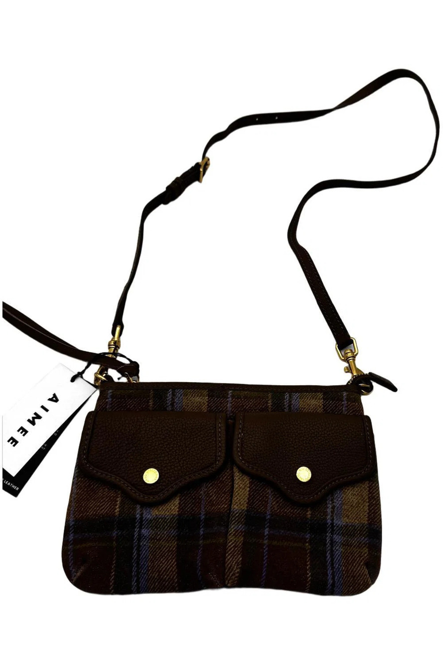 Aimee Kestenberg Women's Bal Harbour Leather Crossbody Retro Plaid